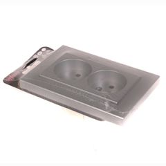 Rozete 2-viet. XP500 b/z metalika