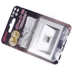 Datu rozete 1xRJ11 XP500 metalika