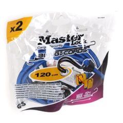 Kravas gumijas MasterLock ar āķi 1200cm 2gab