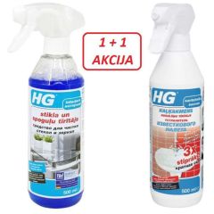 Tīr.līdzeklis HG kaļķakm.nogulsnēm + HG Stikla, spoguļu 2x0.