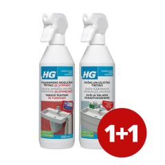 Tīr.līdz.kaļķakm.noņemš.HG 3x stiprāks 0.5L + HG Dušas un iz