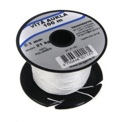 Aukla vītā Z-1 100m d1mm balta