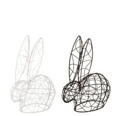 Dekors Lieldienu Verso Trusis metāla režģis 15cm melns,balts