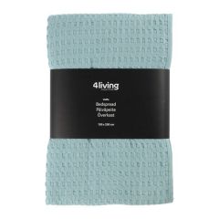 Gultas pārklājs 4Living Bedspread Waffle g.zils 150x250cm