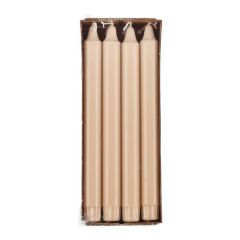 Galda svece bēša 24cm 8gab. Bez palmu eļļas 8h