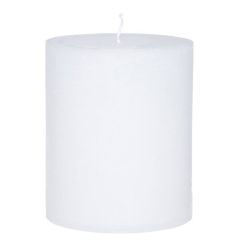Svece stabs Polar Pillar balta 10x12cm 90h