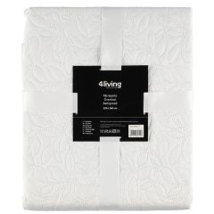 Gultas pārklājs 4Living Sofia balts 250x260cm