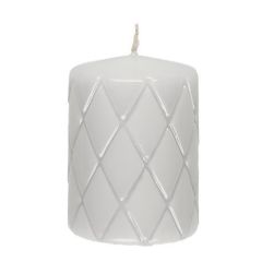 Svece stabs Polar Rūtaina 7x10cm pelēka 38h