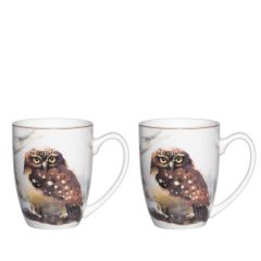 Krūze Winteria pūce 330ml 2gab.