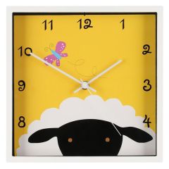 Pulkstenis sienas 4Living animals square lamb 24cm