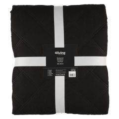 Gultas pārklājs 4Living Bedspread Atlanta 250x250cm melns