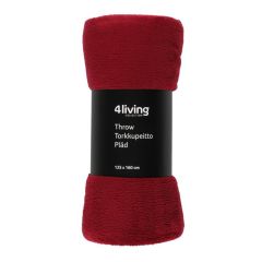 Pleds 4Living Gert 125x150cm sarkans