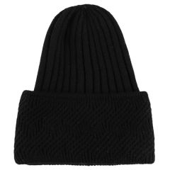 Cepure Acces Beanie with Decoration Edge melns