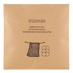 Kosmētikas sūklis Mineas Bamboo 6gab. Balti