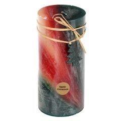 Svece stabs aromātiskā Polar Apple, Cinnamon 7x15cm 75h