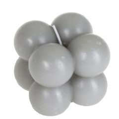 Svece kubs Polar 2x2 pelēka 6.8cm 15h