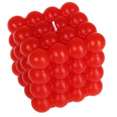 Svece kubs Polar 4x4 sarkana 8cm 40h