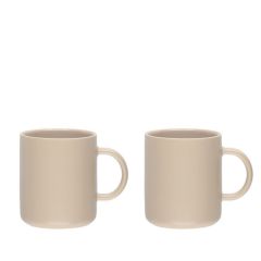 Krūze Maku Simple 330ml bēša 2gab.