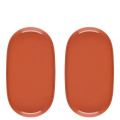 Šķīvis Maku Simple ovāls terakota 2gab.