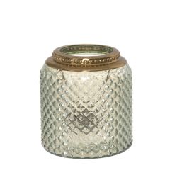 Svečturis-laterna 4Living Indra stikla g.zaļa