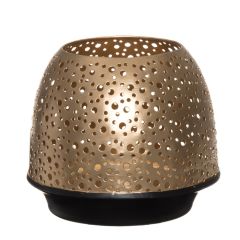 Svečturis-laterna 4Living Dots zelta 17x14.5cm