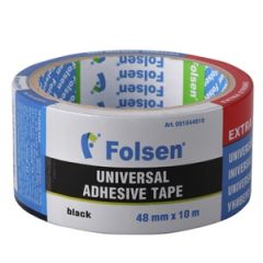 Līmlente auduma 48mm x 10m mitrumizt.melna