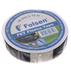 Auduma izolācijas lenta19mm x 15m PET