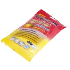 Mitrās salvetes Spontex antibakt.40gab