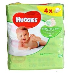 Mitrās salvetes Huggies Aloe Quadro 56x4gab.