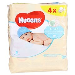 Mitrās salvetes Huggies Pure Quadro 56x4gab.