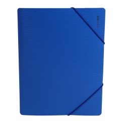 Mape ar gumiju Brillant A4 300lapām zila