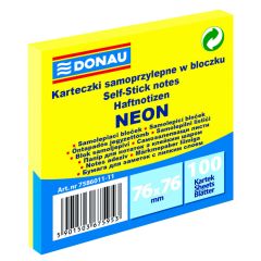 Līmlapiņas Donau 76x76 neondzeltenas