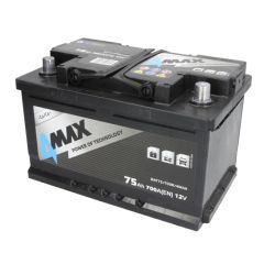 Akumulators 4MAX 75Ah 700A 278x175x175mm (Labais+)