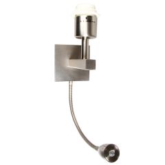 S.l.-WATERLOO READER 20W E27 + 1W LED 3000K 90lm mat.niķeļa