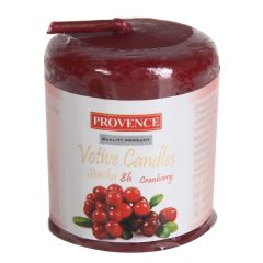 Svece-stabs arom.Provence dzērvene h5xd4cm