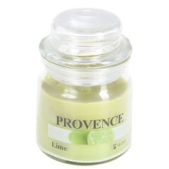 Svece arom.stikla trauc.Provence laims 9cm