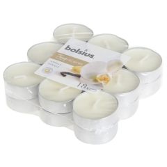 Tējas sveces arom.Bolsius vaniļa 18gab.