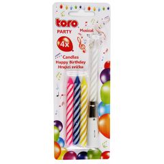 Jubilejas svecītes muzikālas 4gab