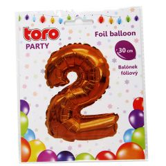 Balons Cipars 2 zelta kr.,30cm