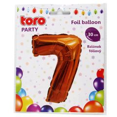 Balons Cipars 7 zelta kr.,30cm