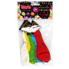 Baloni ar LED gaismu 5gab.