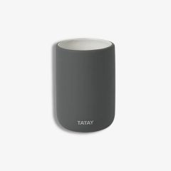 Zobu birst.turētājs Soft keramika, antracīta pelēks