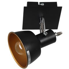 Sp.l.-RAINER 40W E14 melna/zelta