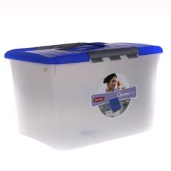 Kaste ar vāku Optima 30l zila