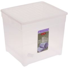 Kaste ar vāku Curver 33l, 34x35x39cm caursp.