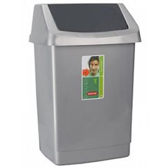 Atkritumu tvertne Curver 25l Click-It pelēka