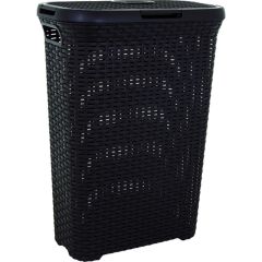 Veļas grozs Style Rattan 40l tumši brūns 45x27x62cm
