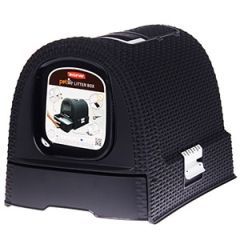 Kaķu tualete Curver ar filtru 50x38.5x40cm melna