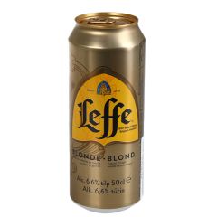 Alus Leffe Blonde 6.6% 0.5l can ar depoz.