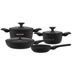 Katlu komplekts Bollire ar marmora pārkl. 7gab.